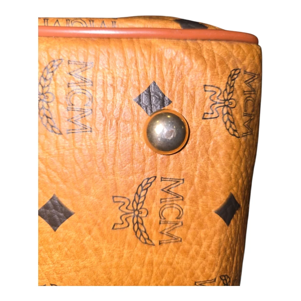 MCM Cognac Visetos Boston Bag, WITH COA - Picture 9 of 17